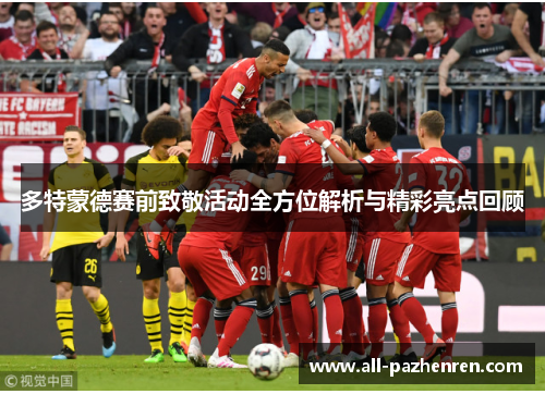 多特蒙德赛前致敬活动全方位解析与精彩亮点回顾 多特蒙德赛前致敬活动全方位解析与精彩亮点回顾