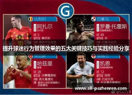 提升球迷行为管理效果的五大关键技巧与实践经验分享