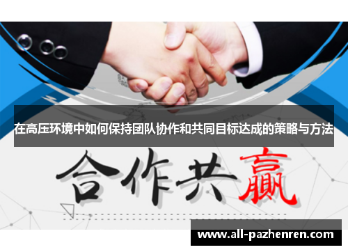 在高压环境中如何保持团队协作和共同目标达成的策略与方法